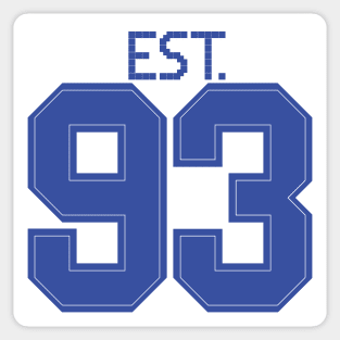 Est. 93 blue Sticker